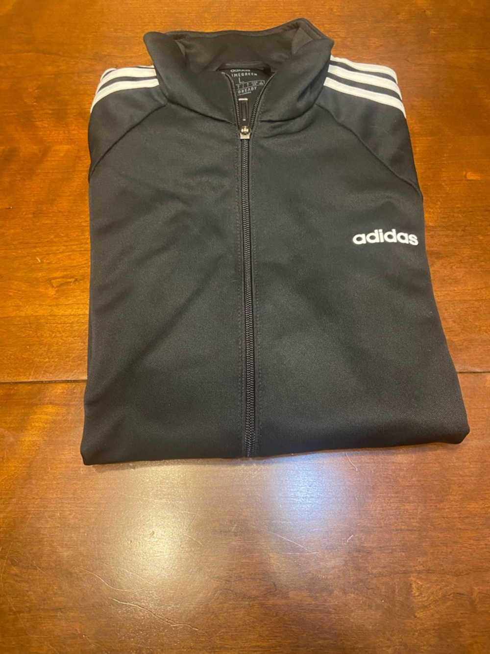 Adidas PrimeGreen Aeroready Black and White Stripped Track Jacket LS Men’s L